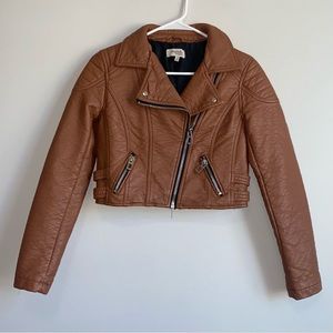 Faux Leather Jacket